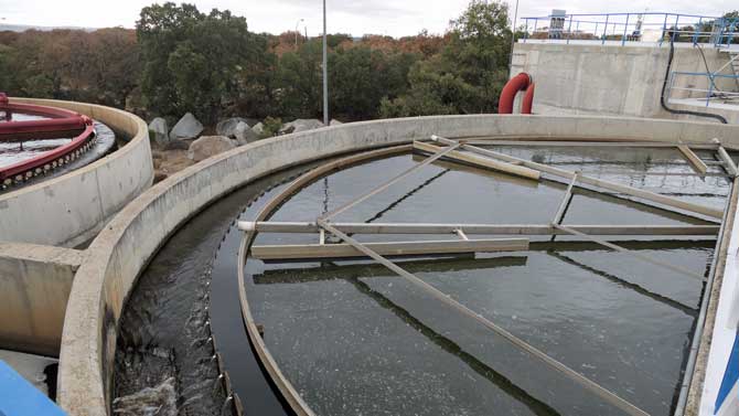 Potabilizadora de agua.