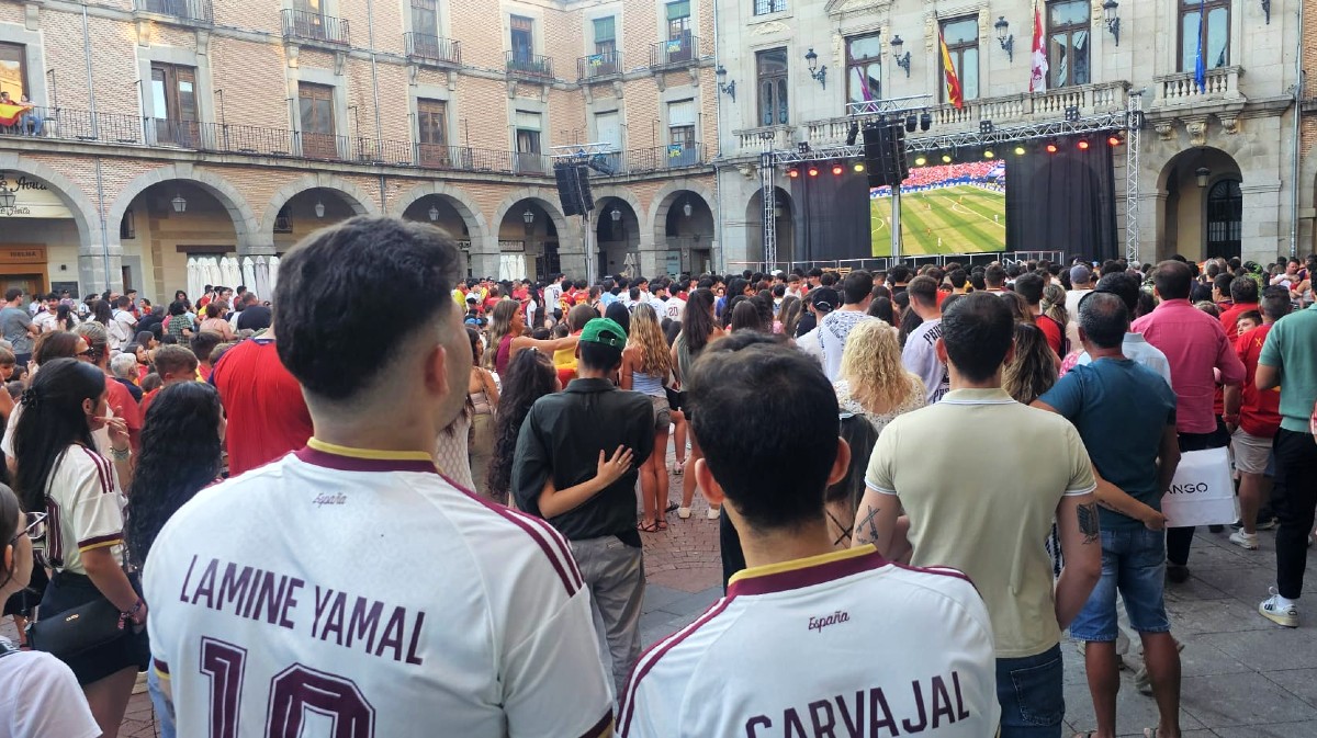 El Mercado Chico durante el partido Espa&ntilde;a-Austria.