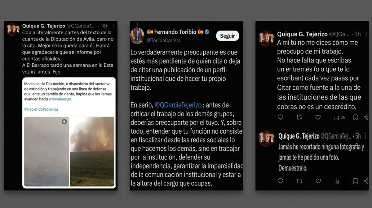 El diputado provincial de Vox y el responsable de Comunicación de la Diputación, a la gresca