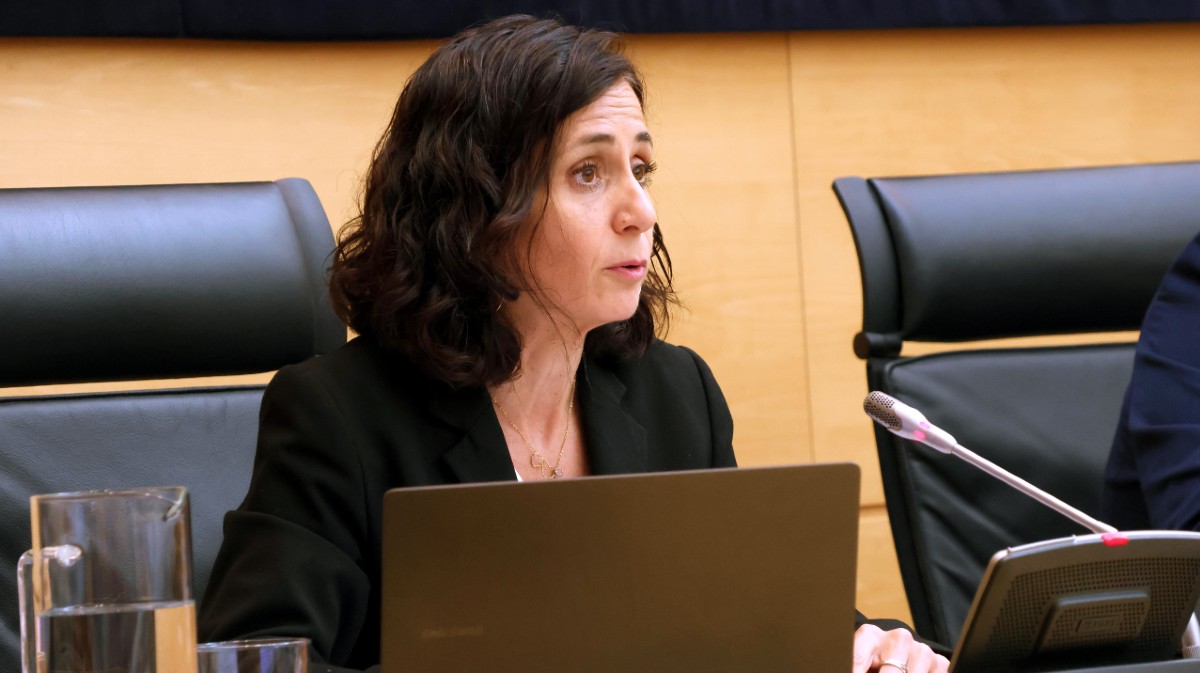 La consejera de Movilidad explica en las Cortes los objetivos de la legislatura.