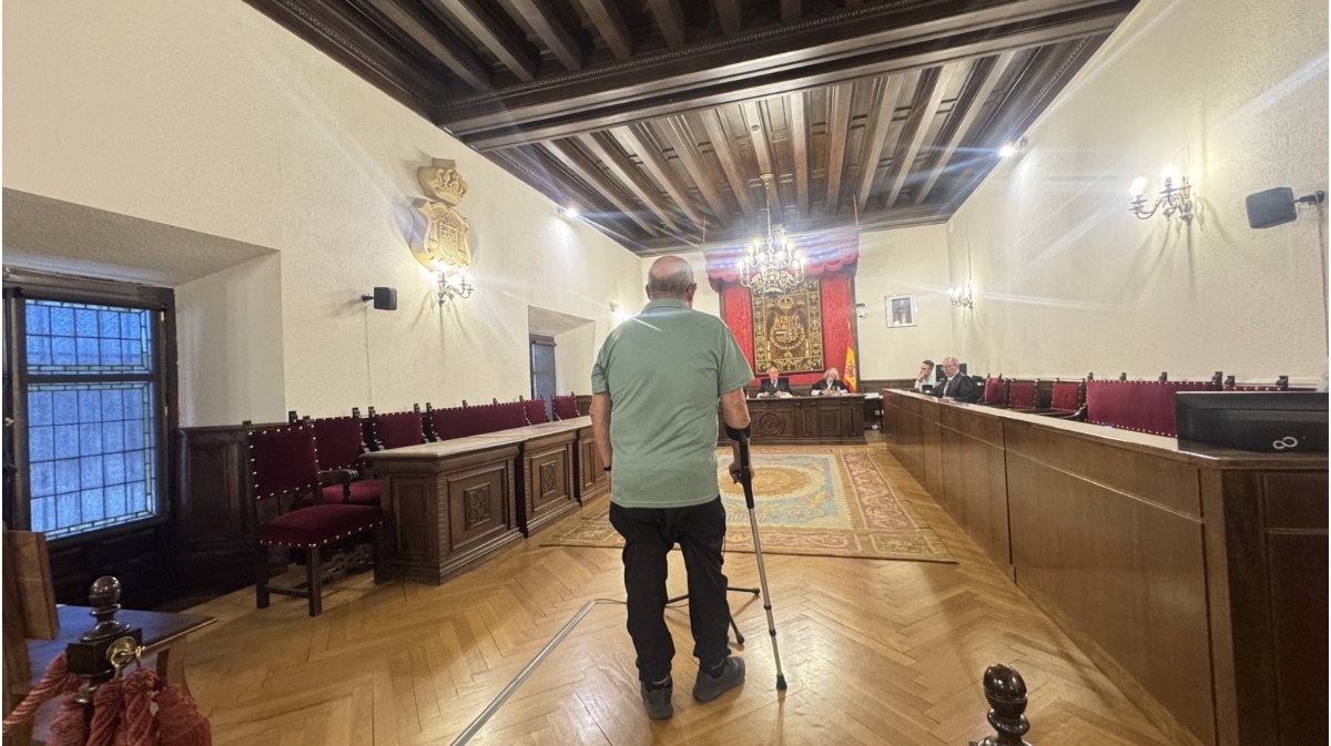 El acusado durante la vista oral celebrada en la Audiencia Provincial