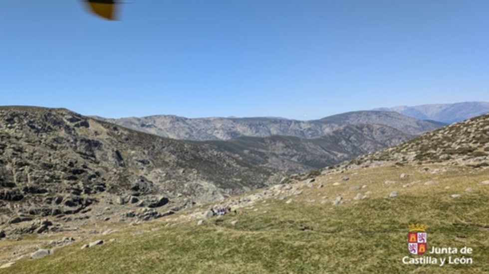 Zona desde donde se ha evacuado a una menor scout en Gredos.