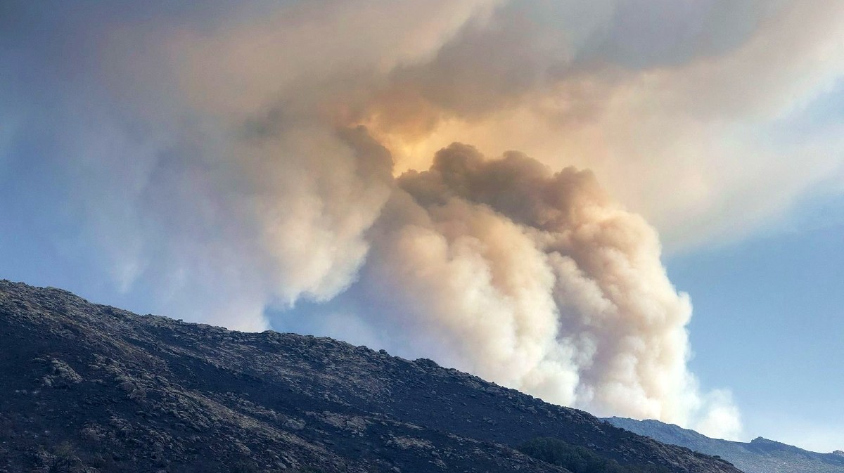Avance del incendio de Burgohondo, el s&aacute;bado.