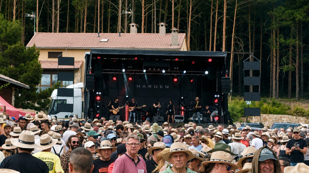 Actuaci&oacute;n de la banda abulense Harden en los aleda&ntilde;os del recinto de M&uacute;sicos en la Naturaleza.