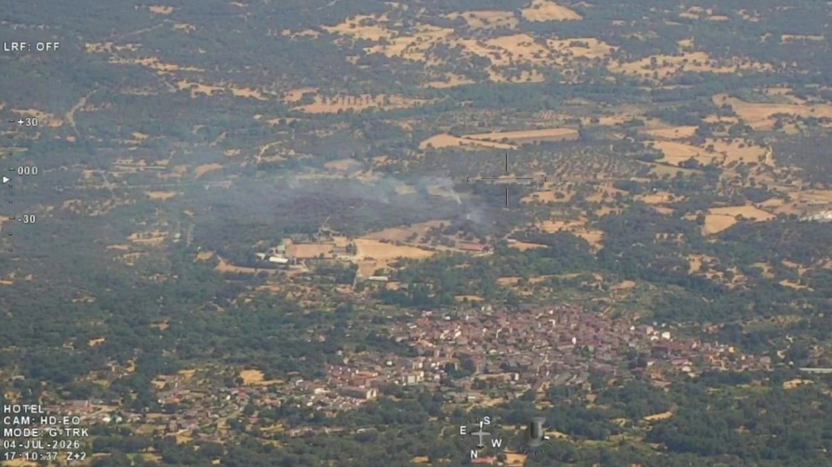 Activado el nivel de peligrosidad 1 en un incendio forestal en Casavieja