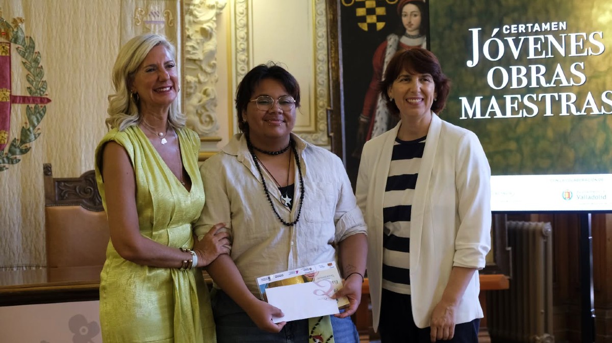 Eliah Slack recibe el segundo premio del certamen J&oacute;venes Obras Maestras de Castilla y Le&oacute;n.