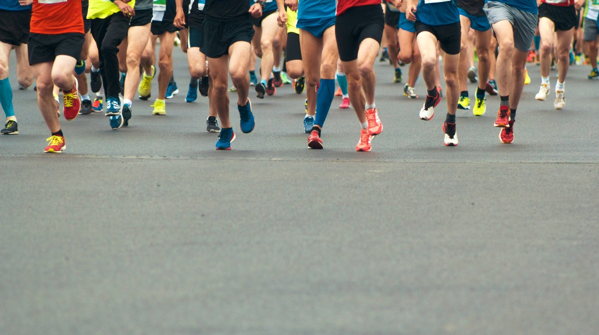 Imagen de archivo de una carrera popular.