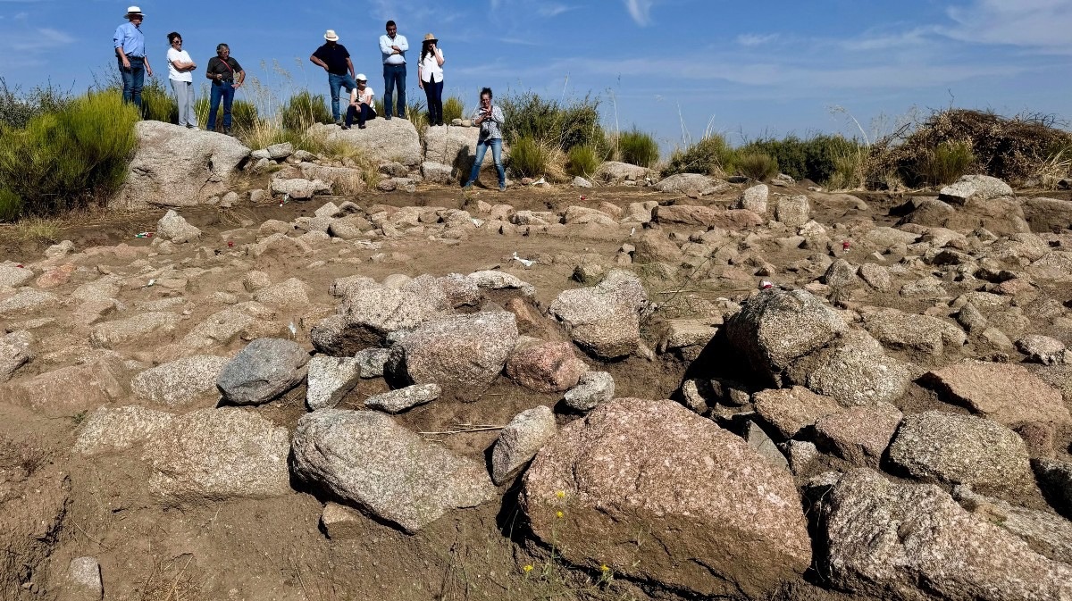 Foto de archivo del yacimiento de Las Paredejas, en Medinilla, al concluir la cuarta campa&ntilde;a de excavaciones