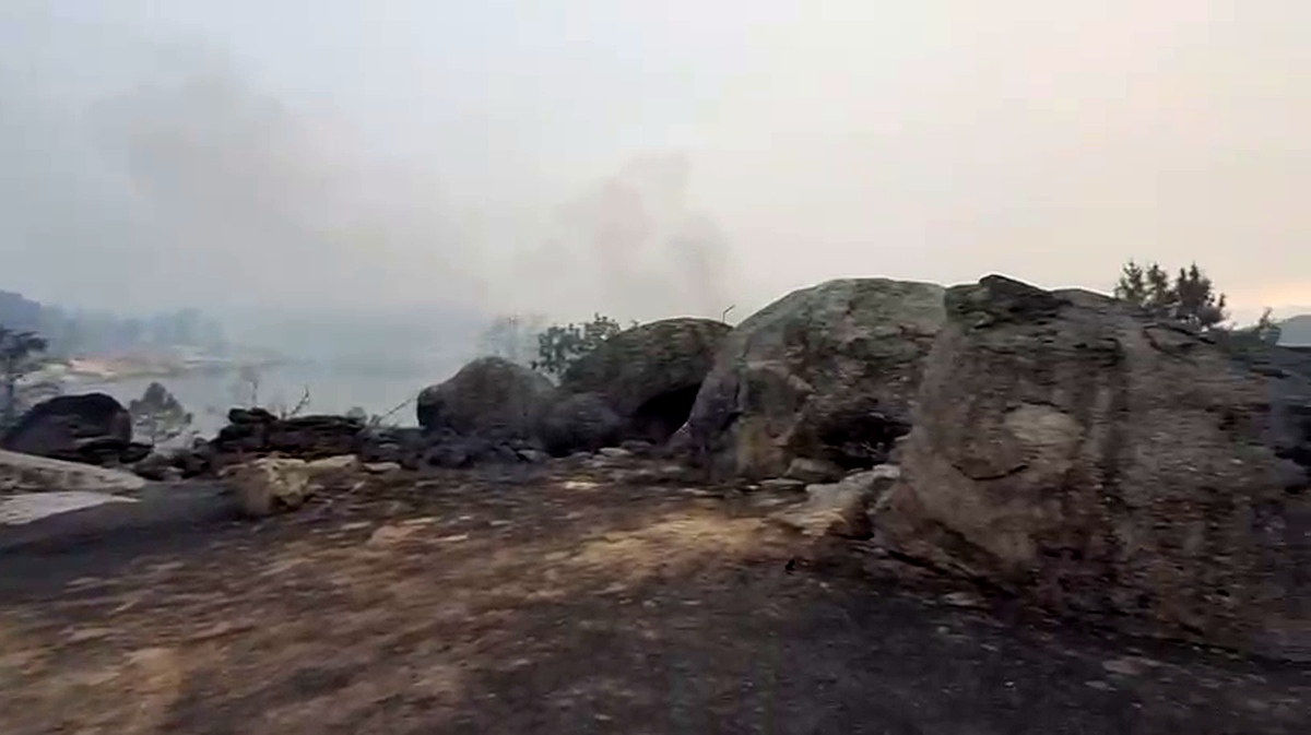 VÍDEO | La devastación del fuego en el paisaje de Las Cruceras