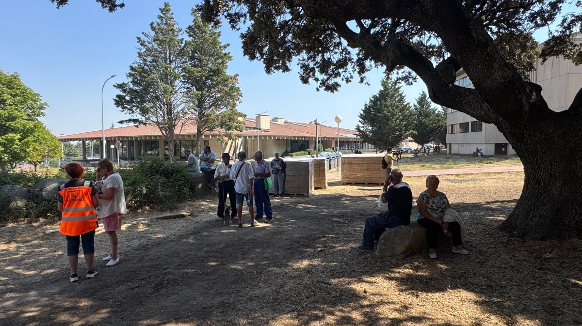 Evacuados en Hoyo de Pinares
