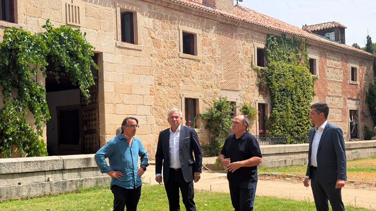 Obras en la finca El Quexigal para convertirla en hotel.