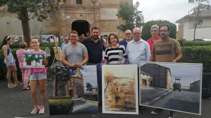 Ganadores del certamen de pintura de Rivilla de Barajas.