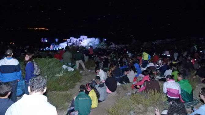 Representación de 'Luna Celta' en el castro de Ulaca.