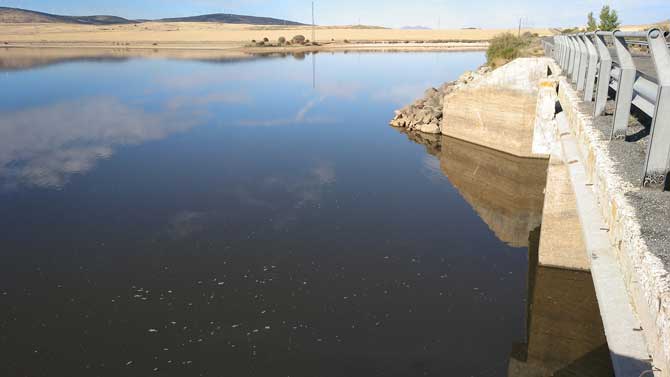 Embalse de Serones este lunes.