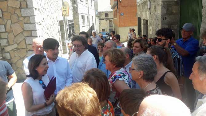 Margarita Robles en Navalacruz.