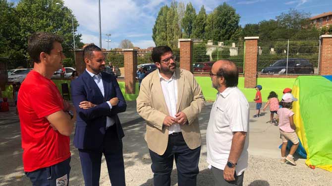 Visita del alcalde del Programa de Animación Infantil.