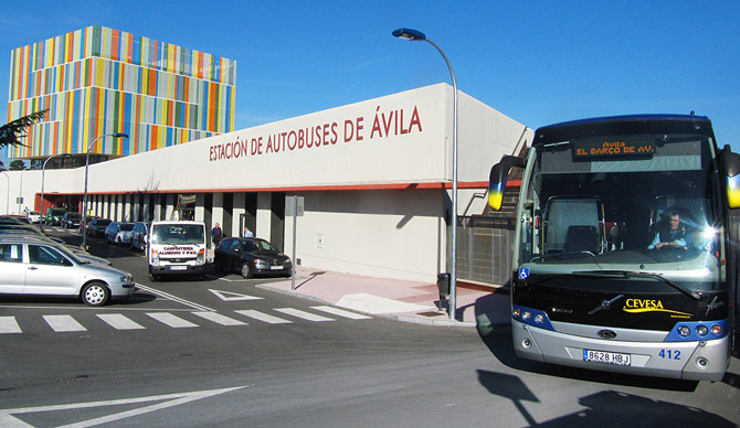 Estaci&oacute;n de autobuses de &Aacute;vila.