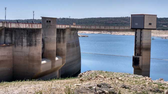 Embalse de Las Cogotas esta semana.