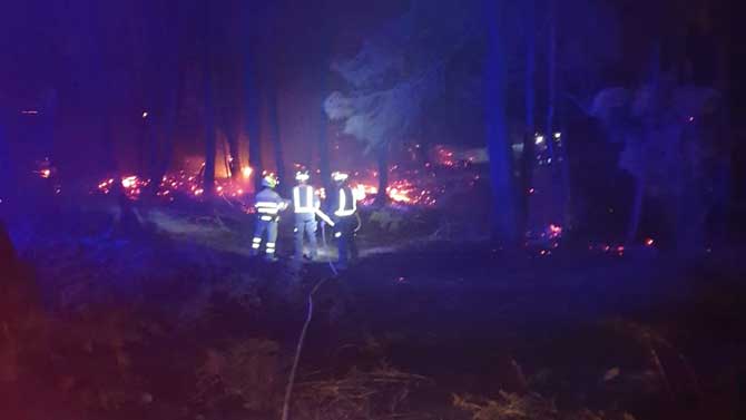 Incendio de madrugada en Casillas.