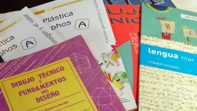 Libros de texto.