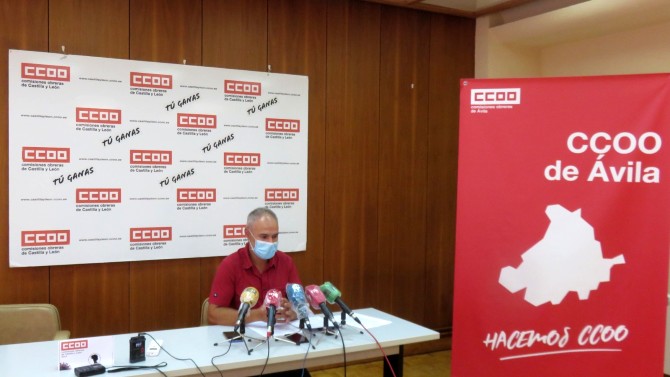 Óscar García Barroso, secretario de CCOO Ávila.