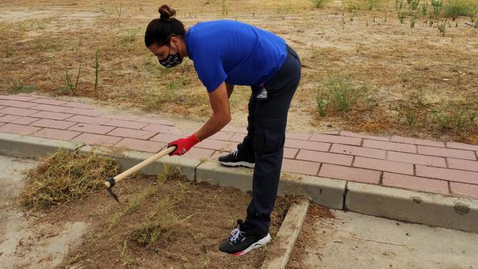Alumno del programa formativo de Cruz Roja en Arévalo.