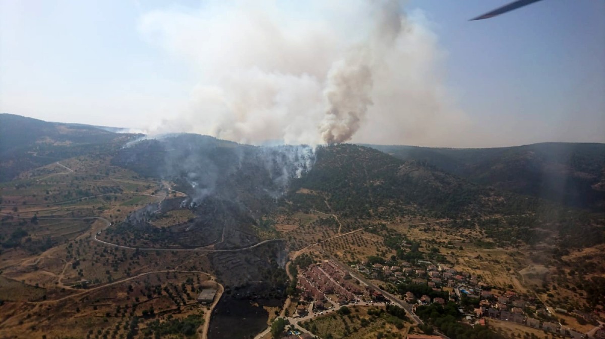 Incendio de Cebreros en julio.