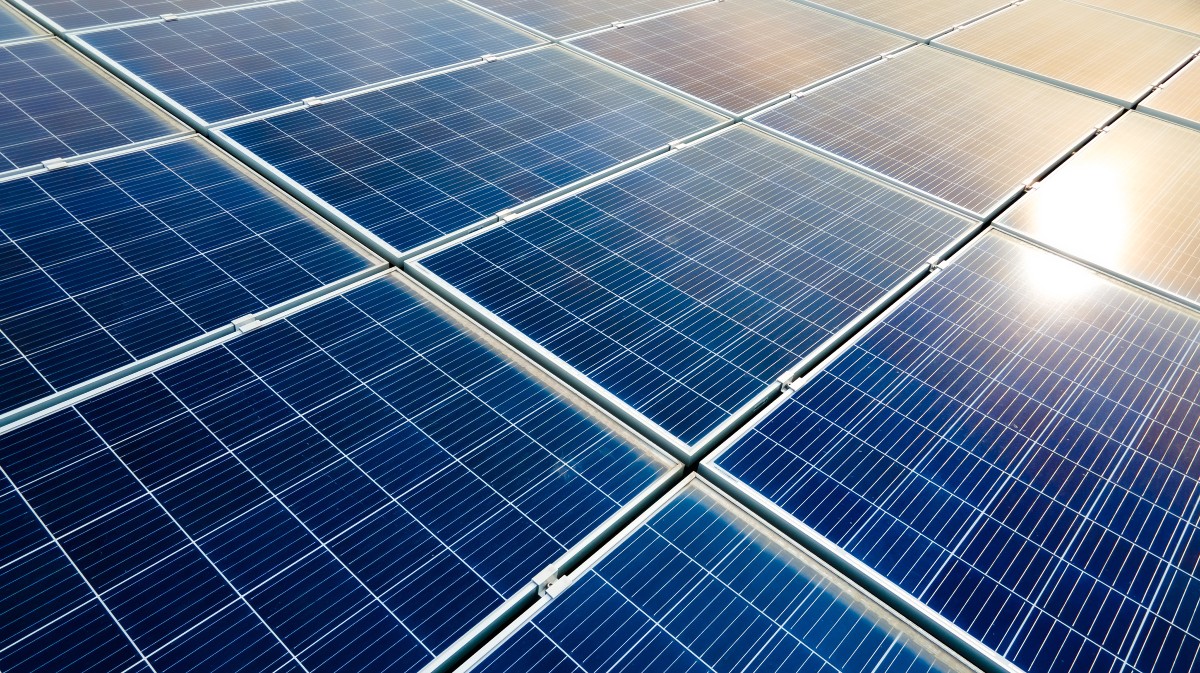 Imagen de archivo de uns instalación fotovoltaica.