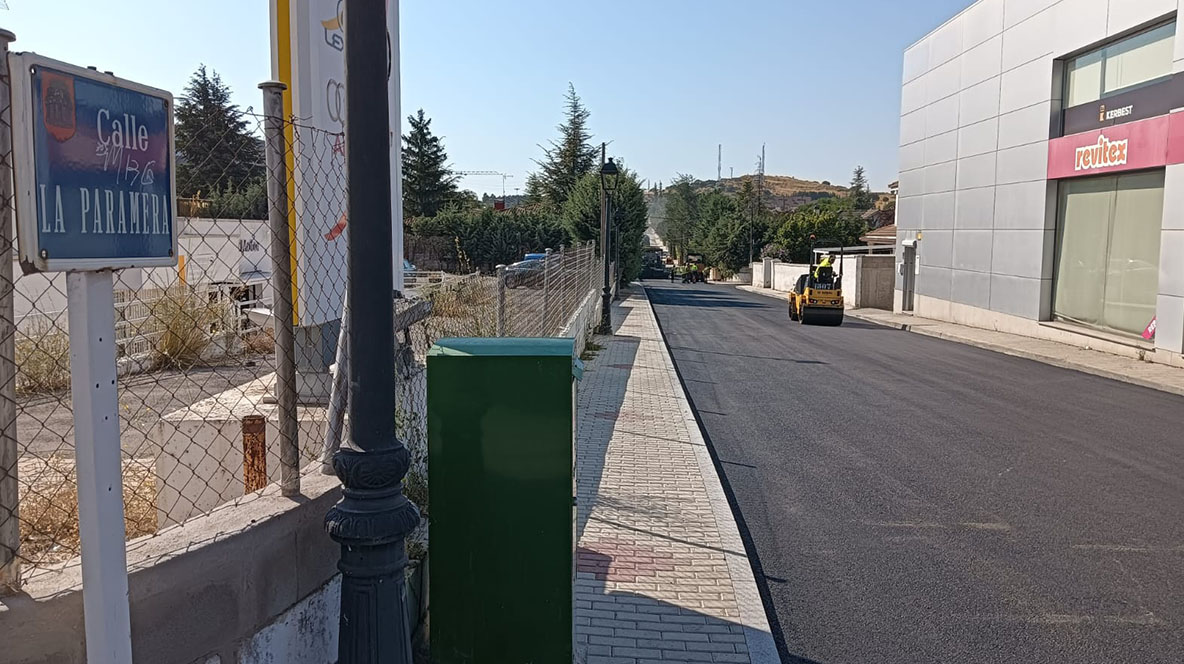 Calle La Paramera asfaltada esta semana