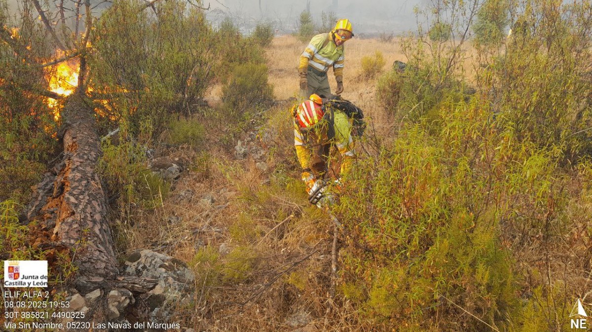 Incendio de San Bartolomé de Pinares.