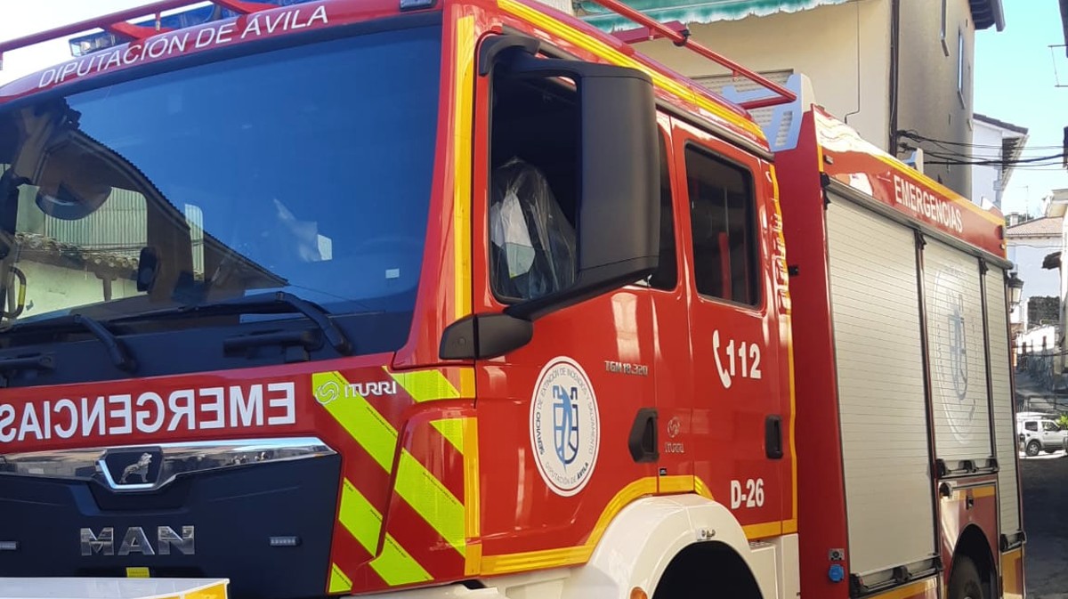 Camión de bomberos de la Diputación de Ávila.