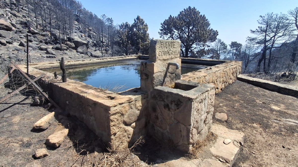 El Valle de Iruelas tras el incendio.