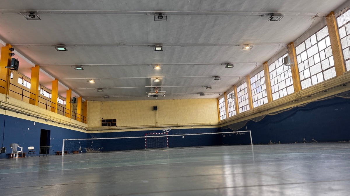 Antiguo pabell&oacute;n de la Ciudad Deportiva que ser&aacute; derribado para levantar uno nuevo.