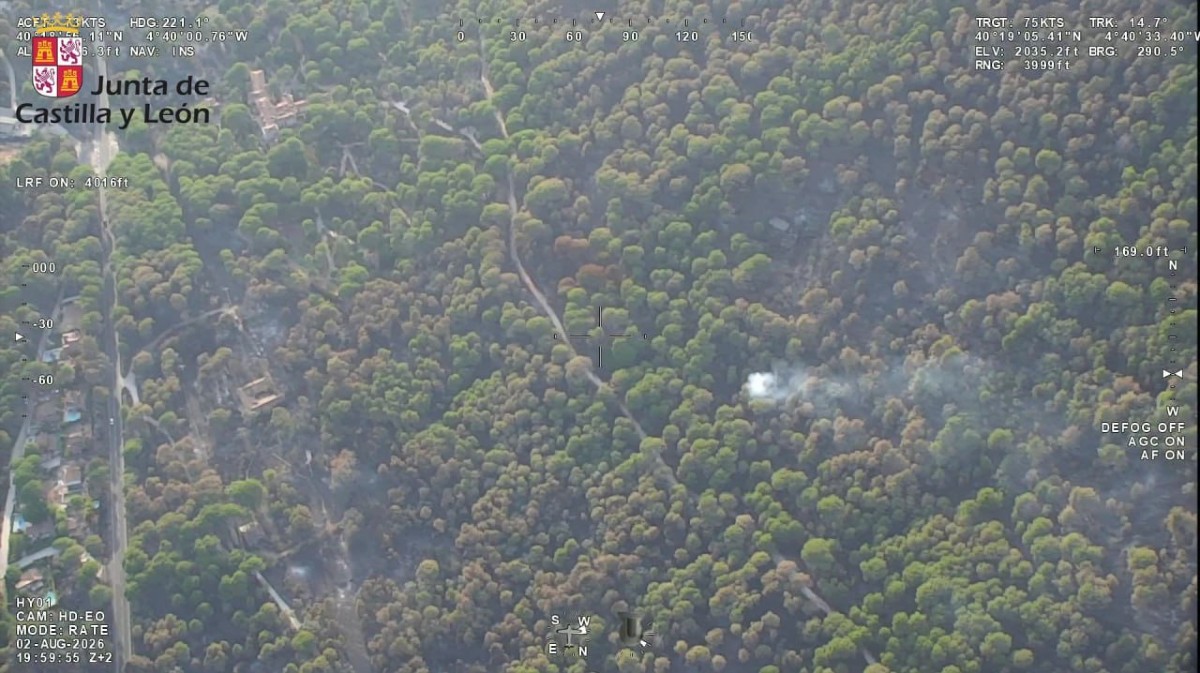 Incendio de Burgohondo el domingo por la tarde.