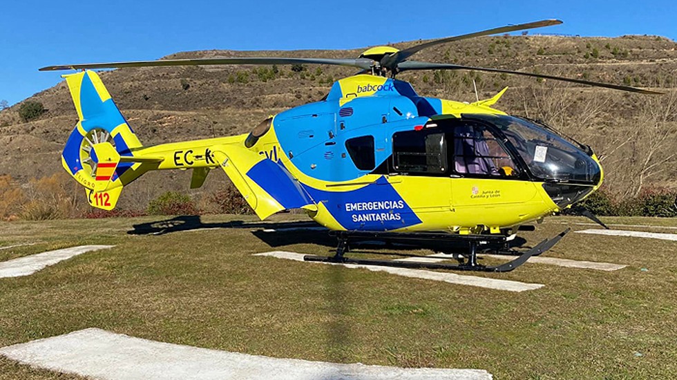 Helic&oacute;ptero sanitario.