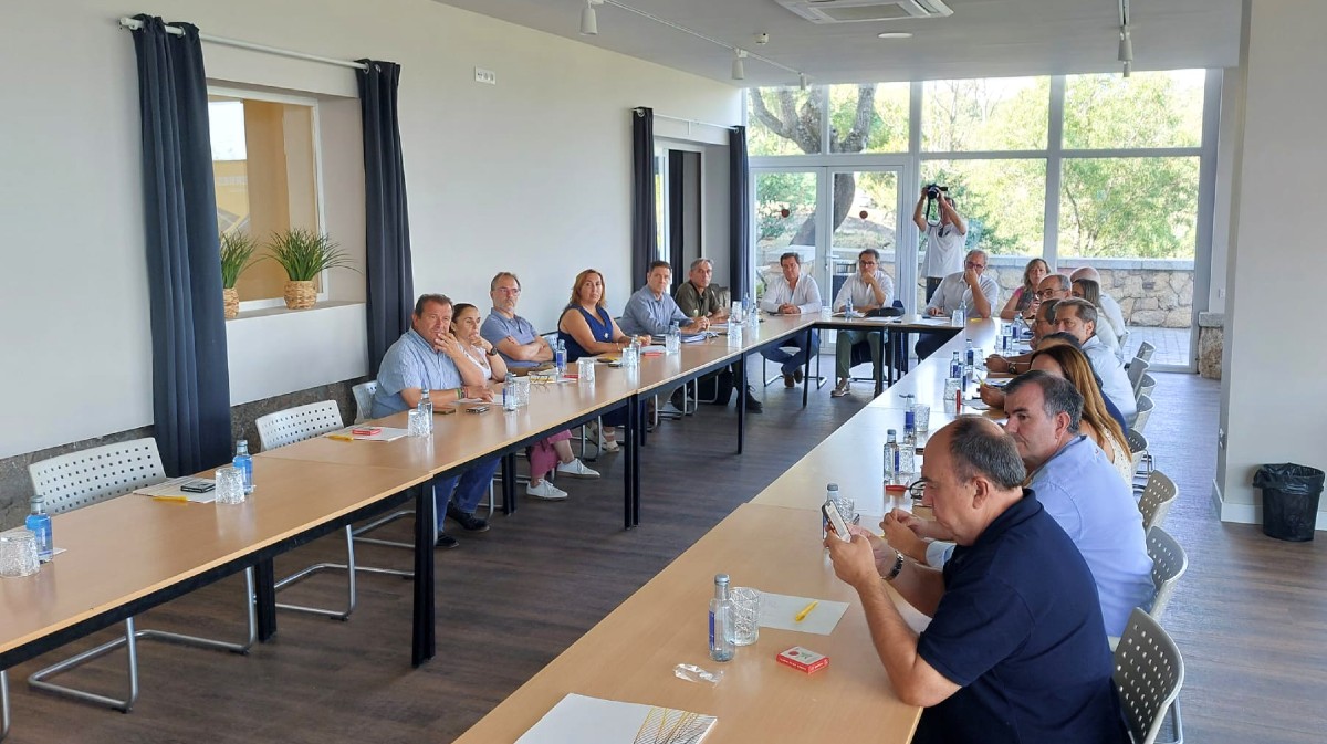 Representantes institucionales y alcaldes afectados reunidos por la plataforma Renace &Aacute;vila.