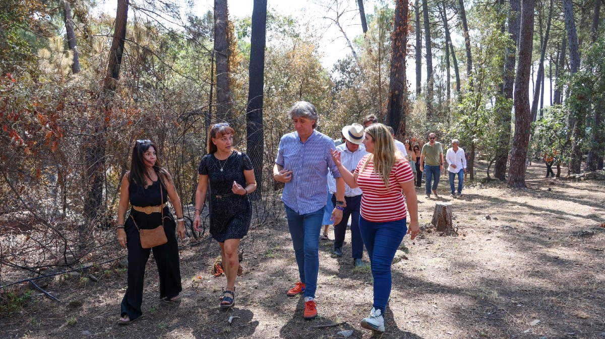 Carlos Martínez propone un plan de recuperación ambiental tras el incendio y otro de desarrollo del Tiétar