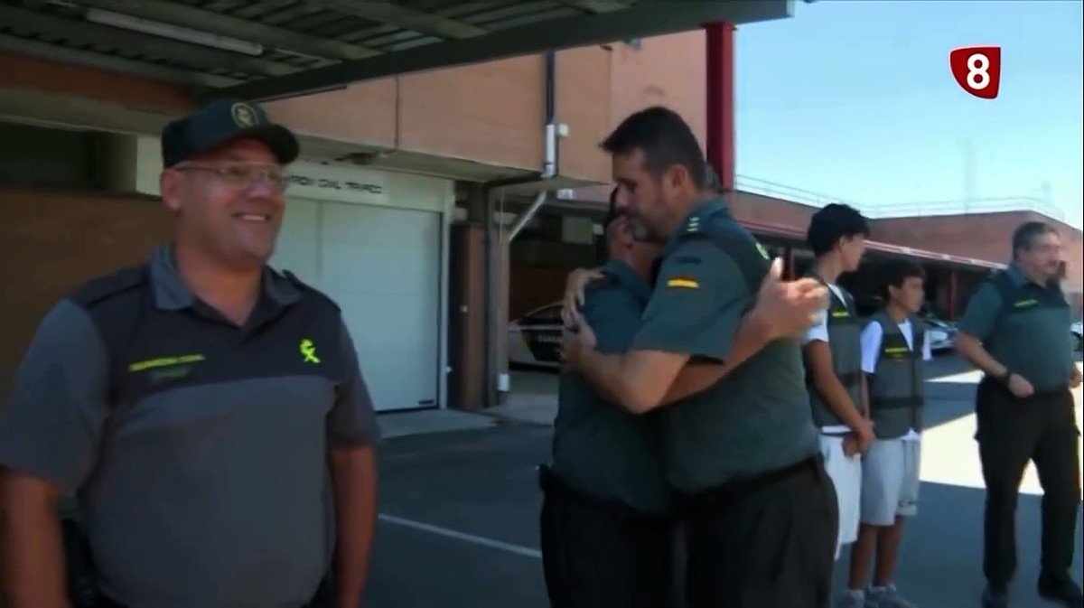 Despedida de Dorda en un imagen del Instagram de la Guardia Civil.
