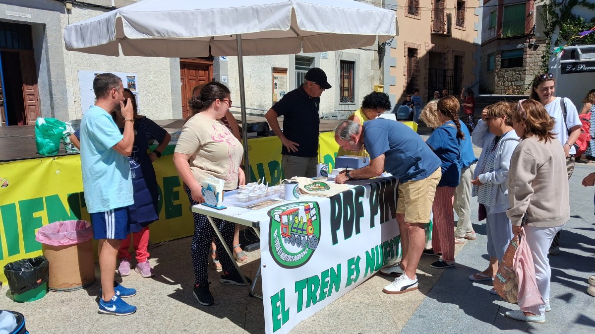 Jornada reivindicativa de la Plataforma del Ferrocarril de Pinares.