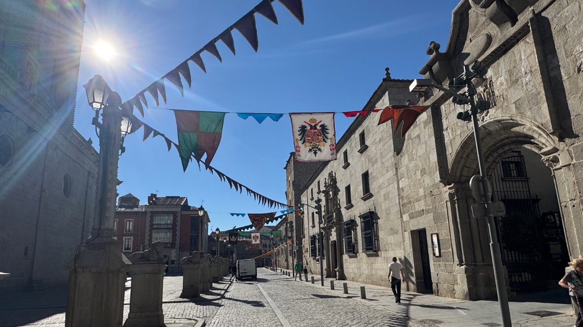 Decoraci&oacute;n en la plaza de la Catedral