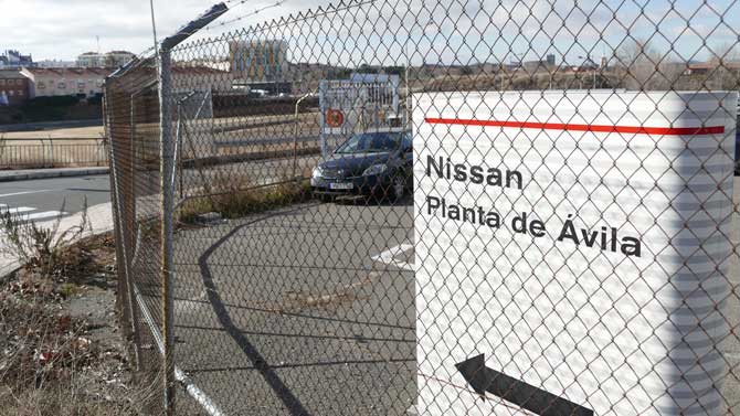 Entrada a la planta de Nissan en Ávila.