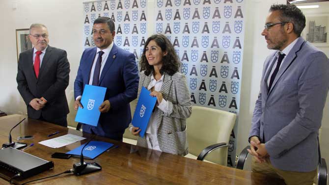 Convenio entre Diputación y Avilagro para celebrar una jornada de exportación.