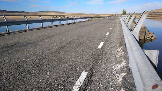 El embalse de Serones, esta semana.