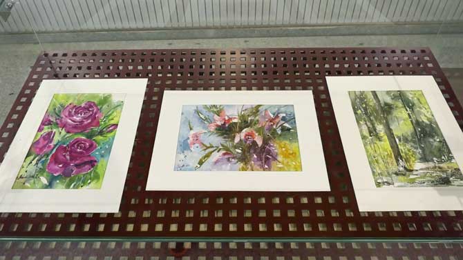 Exposición de Yolanda Díaz en la Biblioteca Pública de Ávila.