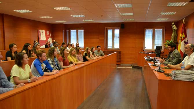 Alumnos de la Lubbock Christian University en la UCAV.