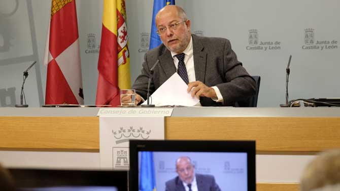 Francisco Igea, portavoz de la Junta, tras el Consejo de Gobierno.