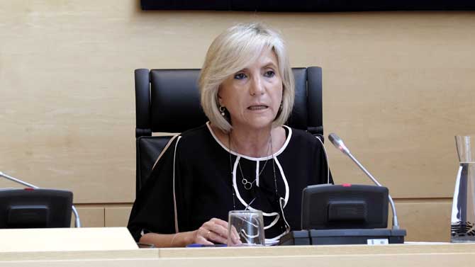 Verónica Casado en las Cortes de Castilla y León.