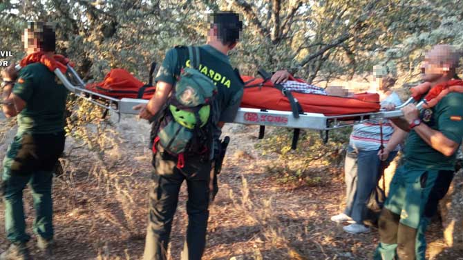 Rescata del senderista en San Lorenzo de Tormes.