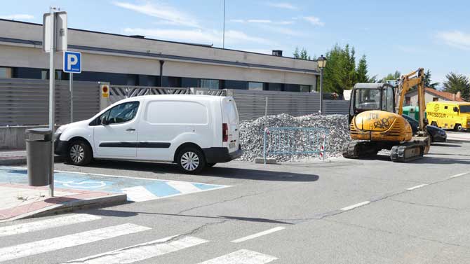 Imagen de archivo de las obras en el Centro de Demencias.