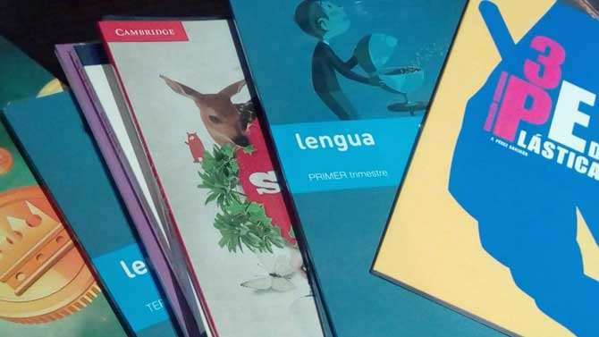 Libros de texto.